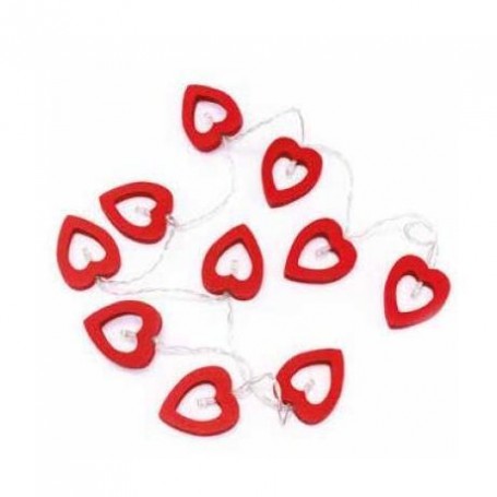 FILO 10 LED CUORI (2674-C)