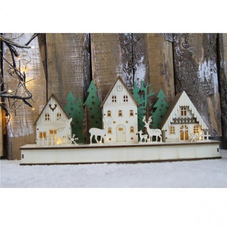 PAESAGGIO NATALIZIO 3 CASETTE LEGNO (XD19-555)
