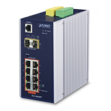 PLANET IGS-10020PT switch di rete Gestito L3 Gigabit Ethernet (10/100/1000) Supporto Power over Ethernet (PoE) Blu (IGS-10020PT)
