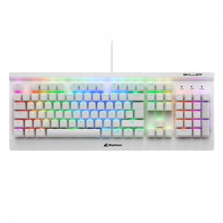 Sharkoon SKILLER SGK3 tastiera USB QWERTZ Tedesco Bianco (4044951030934)