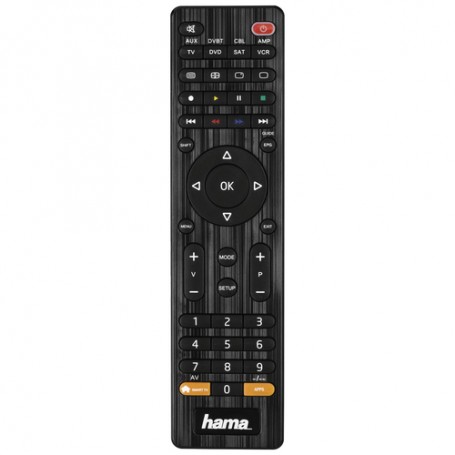 Hama 00012307 telecomando IR Wireless AUX1, Cavo, DVD/Blu-ray, SAT, TV, VCR Pulsanti (12307)