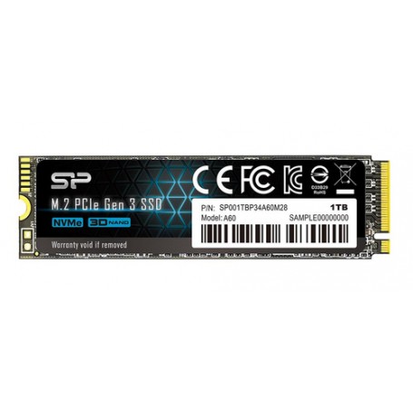 Silicon Power P34A60 M.2 1000 GB PCI Express SLC NVMe (SP001TBP34A60M28)