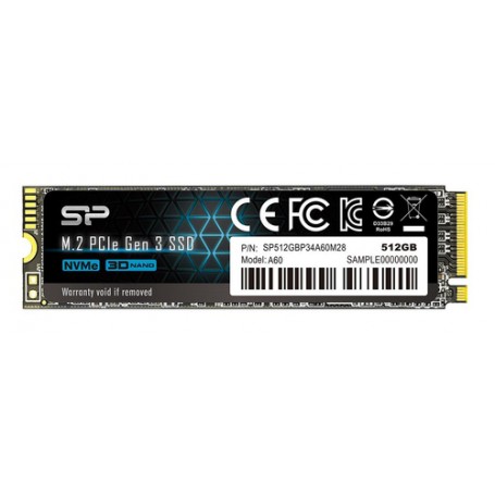 Silicon Power P34A60 M.2 512 GB PCI Express SLC NVMe (SP512GBP34A60M28)