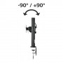 Hama 00095827 supporto da tavolo per Tv a schermo piatto 59,9 cm (23.6") Morsa Nero (95827)