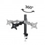 Hama 00095827 supporto da tavolo per Tv a schermo piatto 59,9 cm (23.6") Morsa Nero (95827)