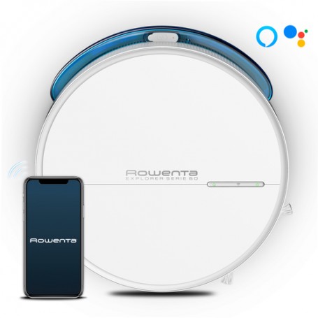 Rowenta Explorer RR742 aspirapolvere robot 0,4 L Senza sacchetto (RR7427WH)