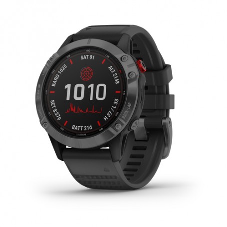 Garmin fenix 6 Pro Solar 3,3 cm (1.3") 47 mm MIP Grigio GPS (satellitare) (010-02410-15)