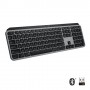 Logitech MX Keys for Mac tastiera RF senza fili + Bluetooth AZERTY Francese Alluminio, Nero (920-009554)