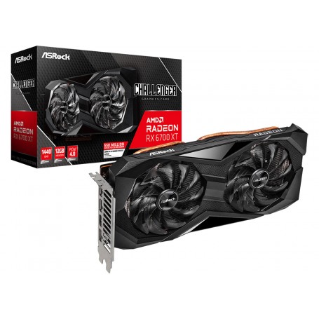 ASROCK Radeon RX 6700 XT Challenger OC 12G OC 12GB GDDR6 (Non-LHR) 90-GA2KZZ-00UANF (90-GA2KZZ-00UANF_PROMO)