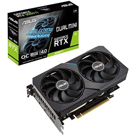ASUS GeForce RTX 3060Ti  DUAL MINI OC 8GB GDDR6 V2 (LHR) 90YV0FT2-M0NA00 (90YV0FT2-M0NA00_PROMO)