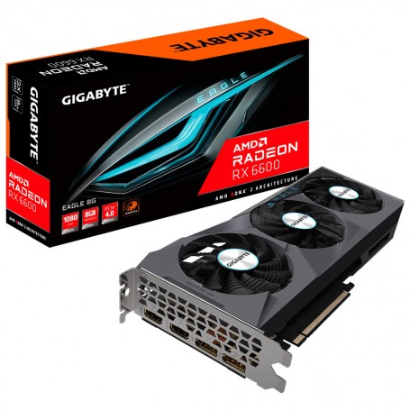 Gigabyte RX 6600 Eagle da 8 GB - GDDR6 da 8 GB, 2x HDMI, 2x DP (GV-R66EAGLE-8GD_PROMO)