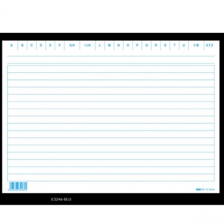 CF100 SCHEDE RIGATE BLU (E3246)