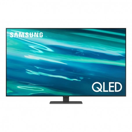 Samsung Series 8 TV QLED 4K 55" QE55Q80A Smart TV Wi-Fi Carbon Silver 2021 (QE55Q80AATXXH_PROMO)