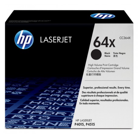 HP 64X High Yield Black Original LaserJet Toner Cartridge cartuccia toner 1 pz Originale Nero (CC364X)