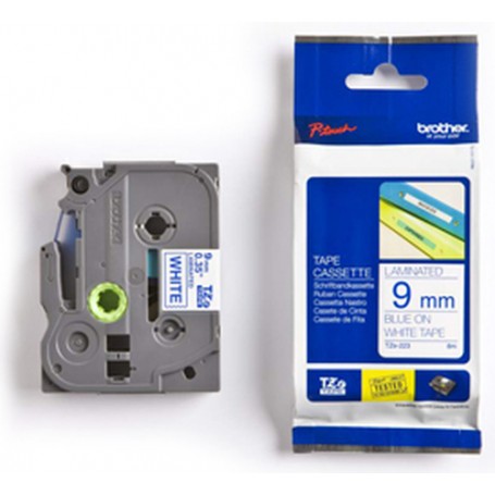 Brother TZe-223 nastro per etichettatrice Blu su bianco (TZE223)
