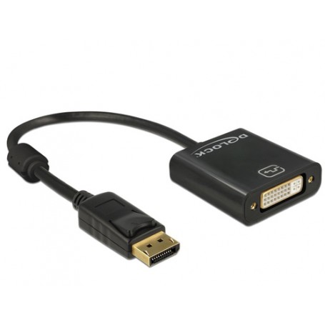 DeLOCK 62601 cavo e adattatore video 0,2 m DisplayPort DVI-I Nero (62601)