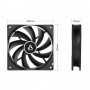 ARCTIC F12 PWM PST CO Case per computer Ventilatore 12 cm Nero 1 pz (ACFAN00210A)