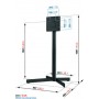 Vogel's EFF 8230 94 cm (37") Nero (73201490)