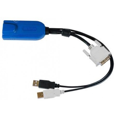 Raritan Digital DVI-D, USB CIM cavo per tastiera, video e mouse Multicolore, Nero 0,3 m (D2CIM-DVUSB-DVI)