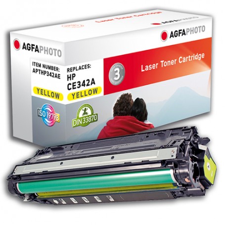 AgfaPhoto CE342A cartuccia toner 1 pz Giallo (APTHP342AE)