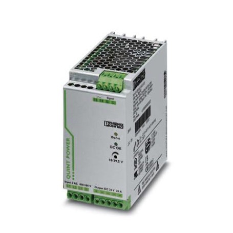 Phoenix Contact QUINT-PS/3AC/24DC/20 alimentatore per computer 480 W Verde, Grigio (2866792)