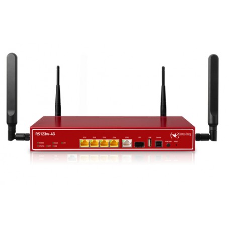 Bintec-elmeg RS123w-4G router wireless Gigabit Ethernet Dual-band (2.4 GHz/5 GHz) 3G Rosso (5510000390)