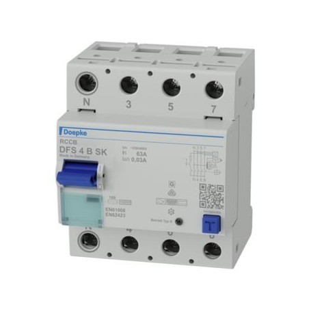 Doepke DFS 4 063-4/0,03-B SK interruttore automatico Dispositivo a corrente residua B-type (09144998)