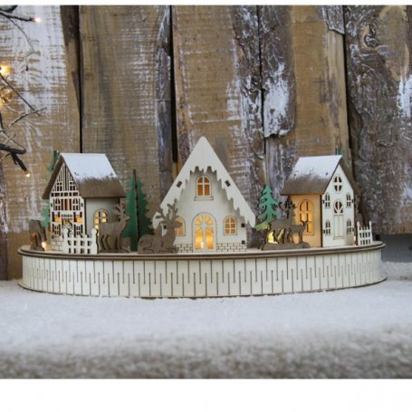 PAESAGGIO NATALIZIO MEZZO CERCHIO (XD19-618)