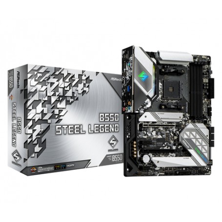 Asrock B550 Steel Legend AMD B550 Presa AM4 ATX (90-MXBDF0-A0UAYZ)