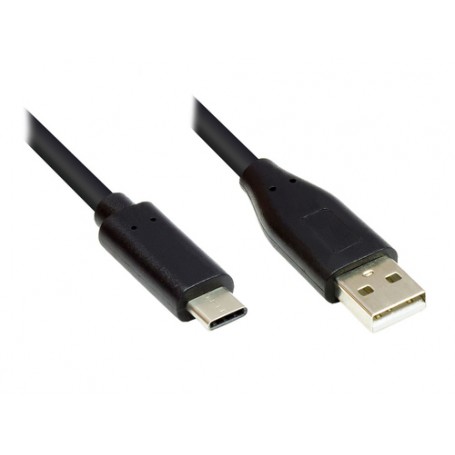 Alcasa GC-M0117 cavo USB 1 m USB 2.0 USB C Micro-USB A Nero (GC-M0117)