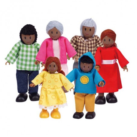 Hape Toys HAPPY FAMILY - AFRICAN AMERICAN (E3501)