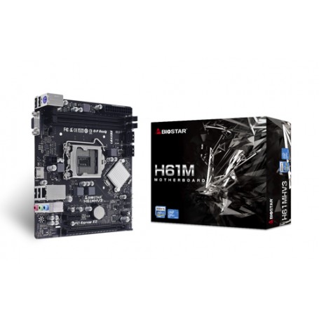 Biostar H61MHV3 scheda madre Intel® H61 LGA 1155 (Socket H2) micro ATX (H61MHV3)