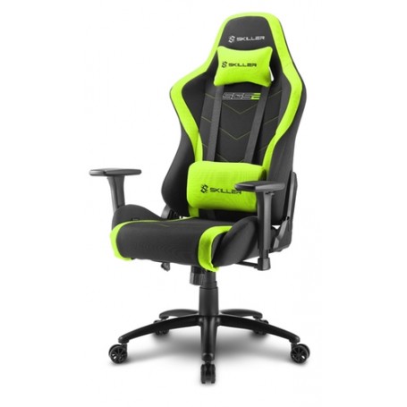 Sharkoon SKILLER SGS2 Sedia da gaming per PC Seduta imbottita Nero, Verde (4044951020195)