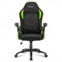 Sharkoon Elbrus 1 Sedia per gaming universale Seduta imbottita Nero, Verde (4044951027644)
