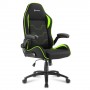 Sharkoon Elbrus 1 Sedia per gaming universale Seduta imbottita Nero, Verde (4044951027644)