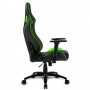 Sharkoon Elbrus 2 Sedia per gaming universale Seduta imbottita Nero, Verde (4044951027682)