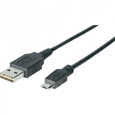 Sharkoon 3m, USB2.0-A/USB2.0 Micro-B cavo USB USB A Micro-USB B Nero (4044951015504)