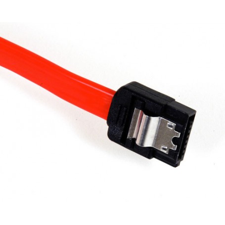 Sharkoon SATA 2 Cable with latch, 50 cm cavo SATA 0,5 m Rosso (4044951007868)