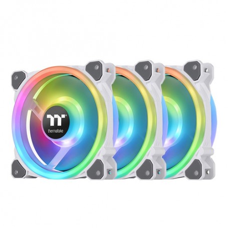 Thermaltake Riing Trio 12 RGB Radiator Fan White TT Premium Edition Universale Ventilatore 12 cm Bianco 3 pz (CL-F126-PL12SW-A)
