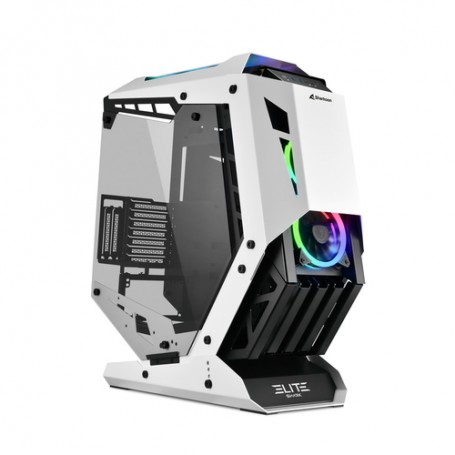 Sharkoon ELITE SHARK CA700 Tower Nero, Bianco (4044951032112)