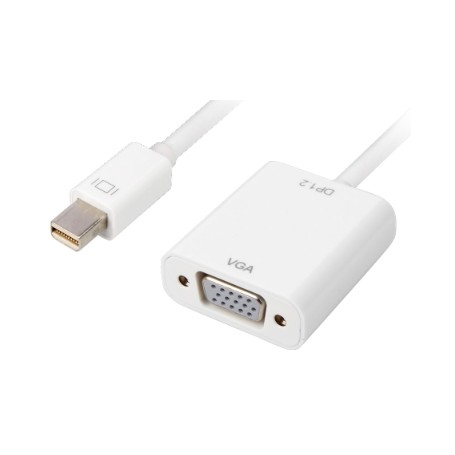 Sharkoon 0.15m, Mini DisplayPort/VGA 0,15 m VGA (D-Sub) Bianco (4044951017379)