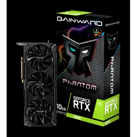 Gainward GeForce RTX 3080 Phantom + 10GB GDDR6 (LHR) (471056224-2881) NED3080U19IA-1020M (471056224-2881_PROMO)