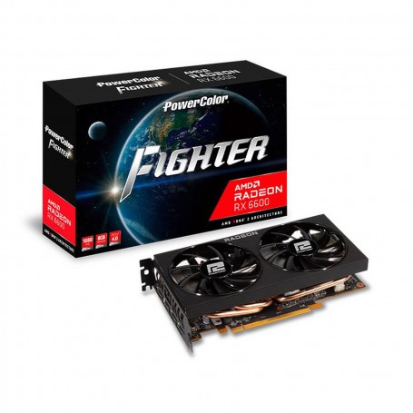 PowerColor Radeon RX 6600 Fighter 8GB GDDR6 (Non-LHR) (AXRX 6600 8GBD6-3DH) (AXRX 6600 8GBD6-3DH_PROMO)
