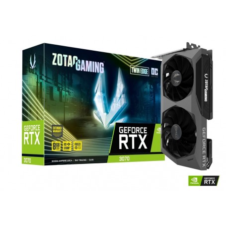 ZOTAC GAMING GeForce RTX 3070 Twin Edge OC 8 GB GDDR6 (LHR) (ZT-A30700H-10PLHR) (ZT-A30700H-10PLHR_PROMO)