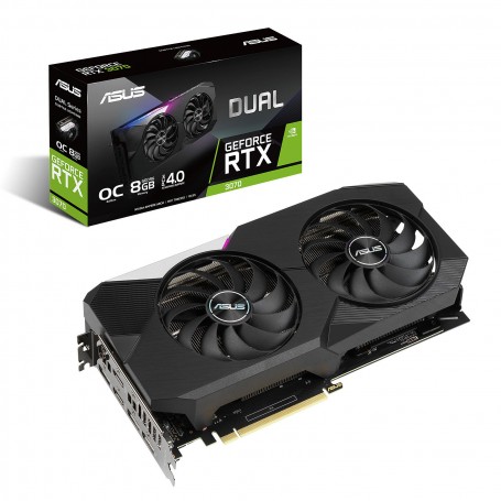 Asus GeForce RTX 3070 DUAL OC V2 8GB GDDR6 (LHR) (90YV0FQC-M0NA00) (90YV0FQC-M0NA00_PROMO)