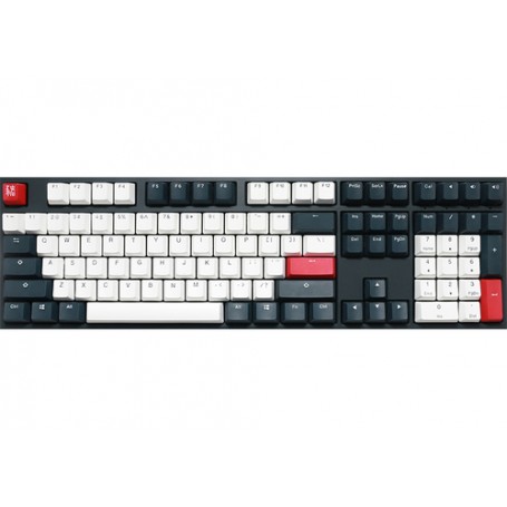 Ducky ONE 2 Tuxedo tastiera USB Tedesco Nero, Rosso, Bianco (DKON1808-SDEPDZZBX)