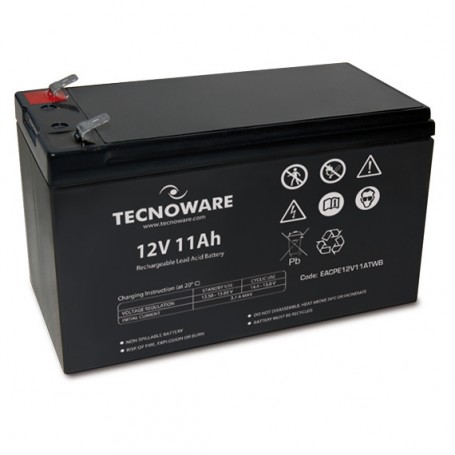 TECNOWARE BATTERIA PER UPS 12V 11AH FASTON6,3 MM (EACPE12V11ATWB)