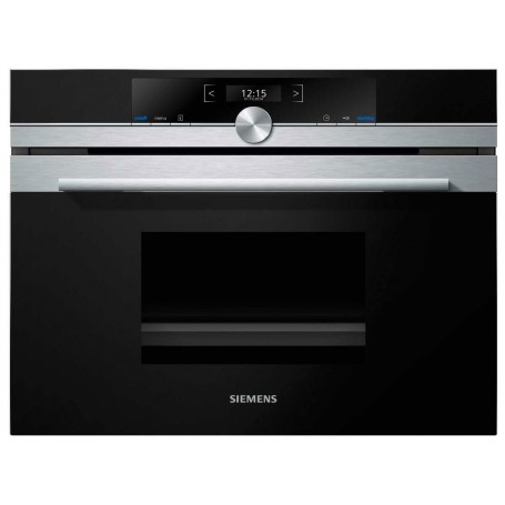 Siemens iQ700 CD634GBS1 Forno elettrico a vapore compatto (da incasso AxLxP 45,5x59,5x54,8) - 38 L - 1900 W (CD634GBS1_PROMO)