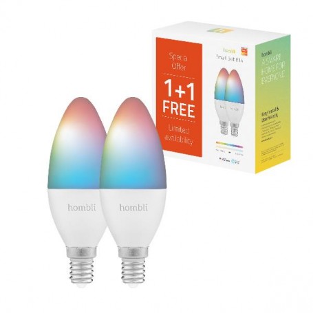 HOMBLI SMART BULB E14 4 5W PACK 1+1 (250070)