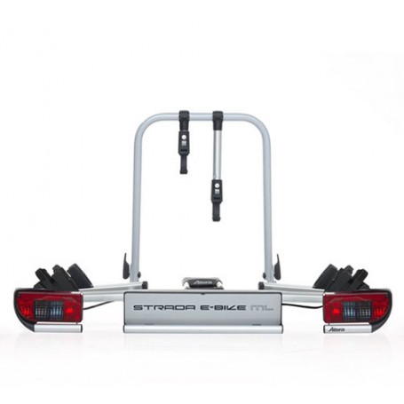 Atera STRADA E-BIKE ML Portabiciclette da auto Gancio di traino posteriore Nero, Rosso, Argento (022 696)